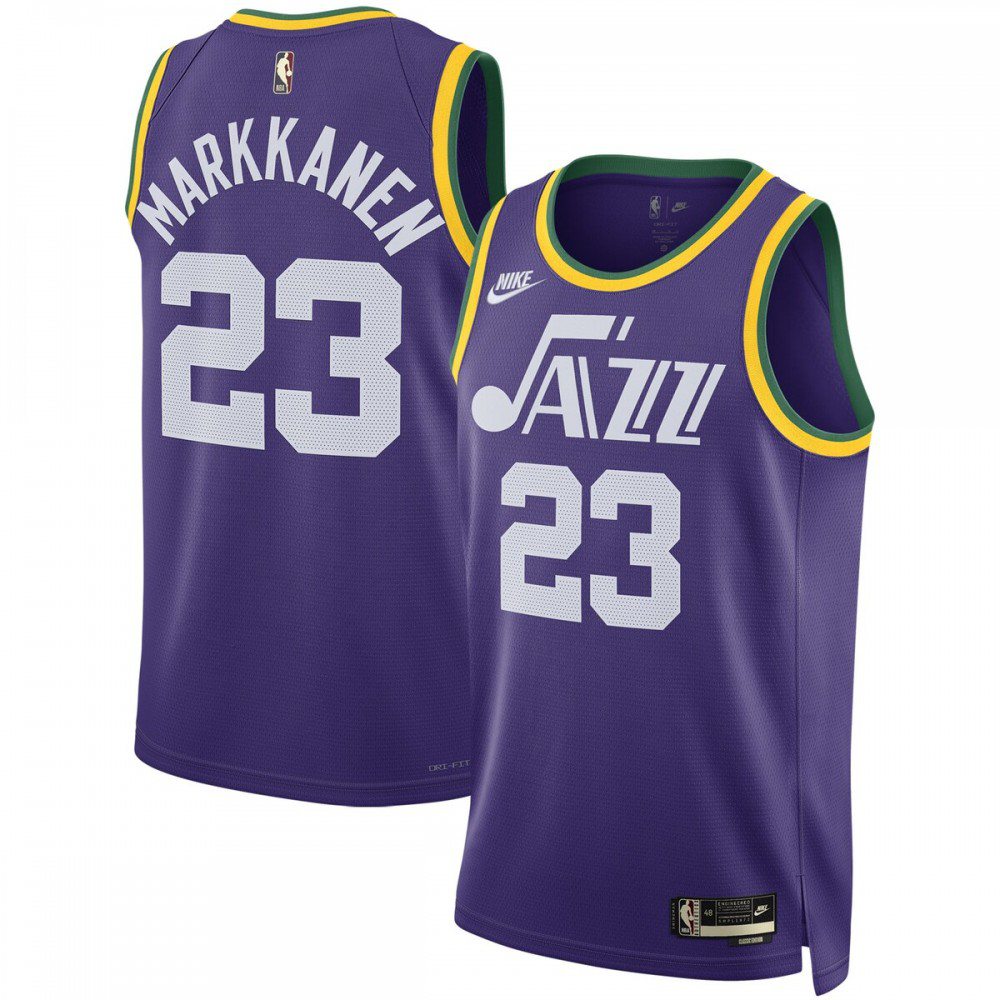 Lauri Markkanen Utah Jazz Unisex 2023/24 Swingman Replica Jersey - Classic Edition - Purple-Pro Kit Vault | Brand New 26/27 Sports Jerseys